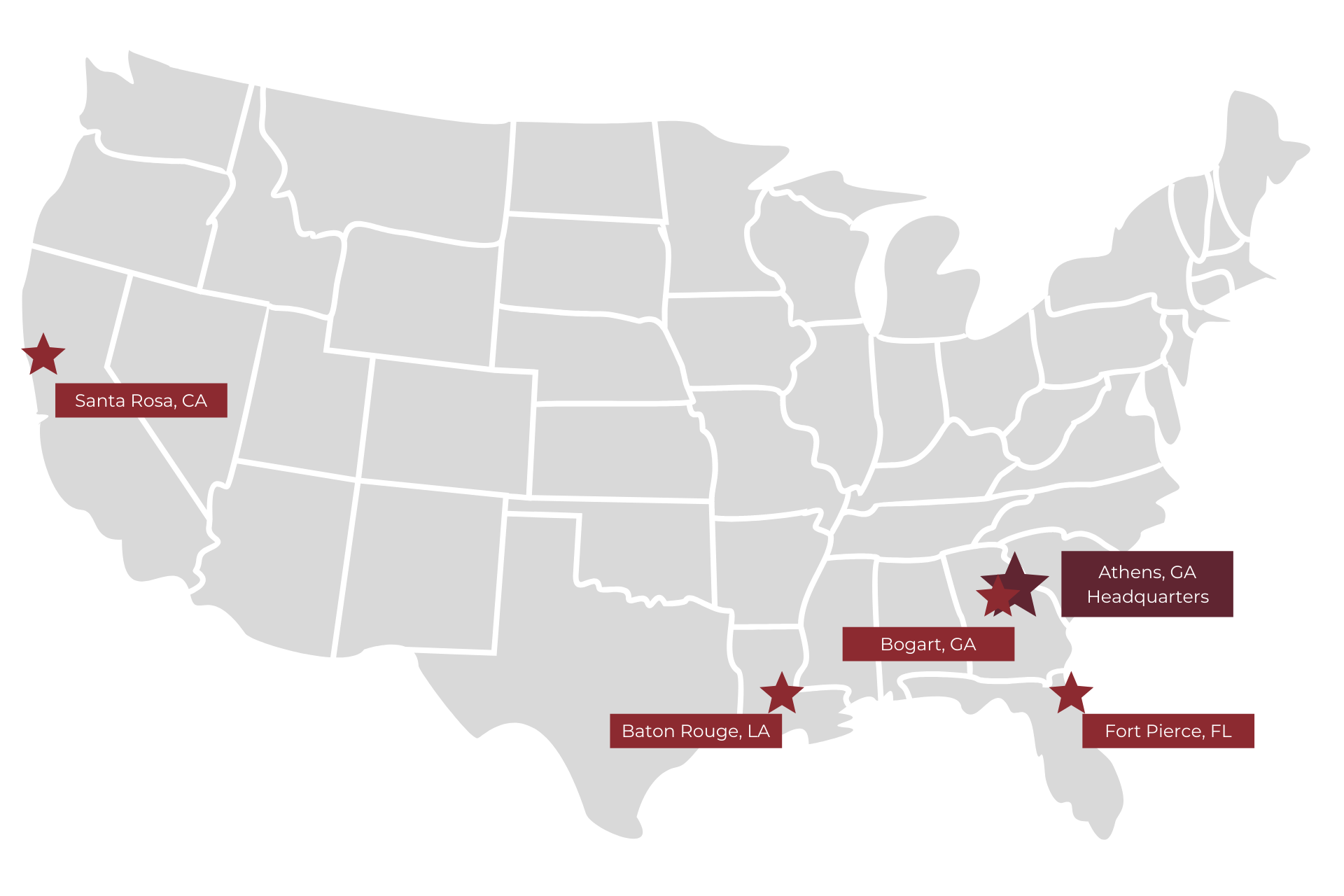 Map 5 Locations MLU Services Map 5 Locations MLU Services